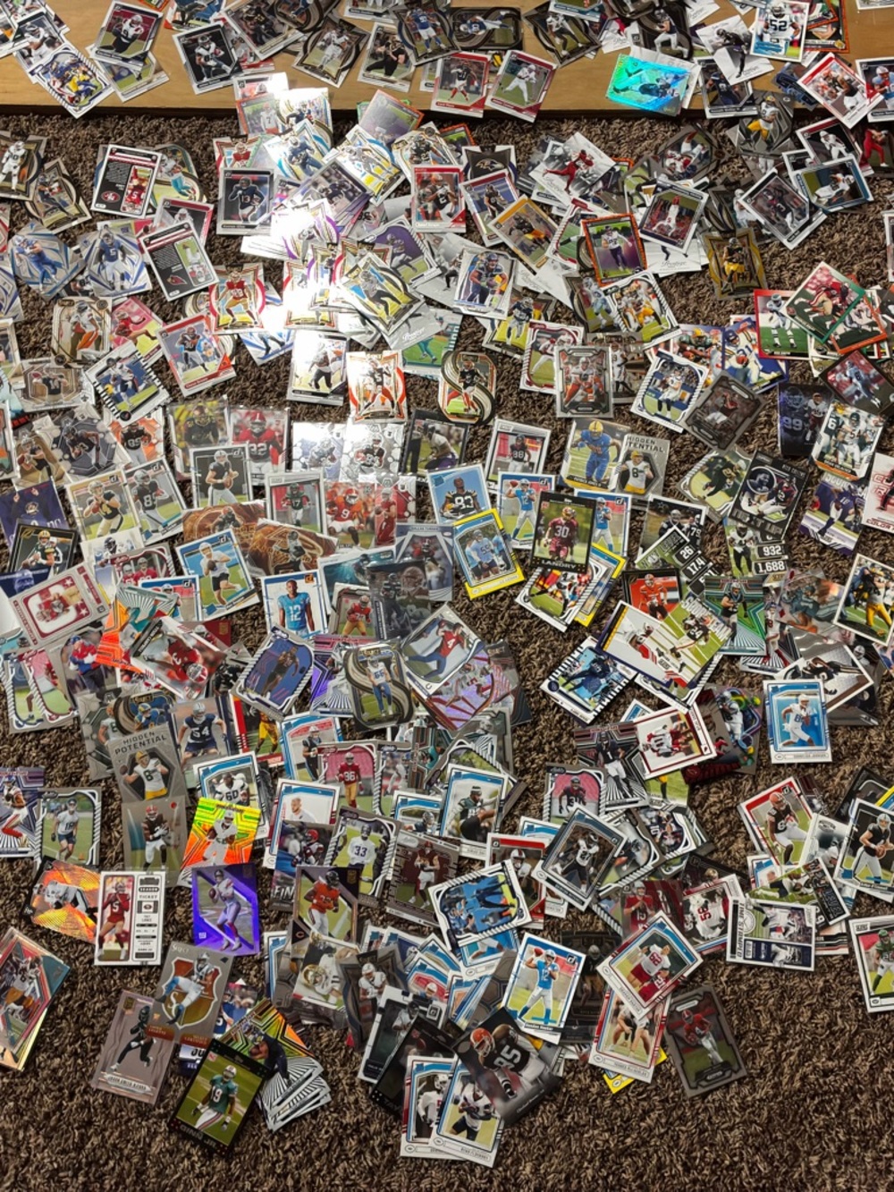 2 LARGE cases of Football cards ALOT OF Rookies!!
